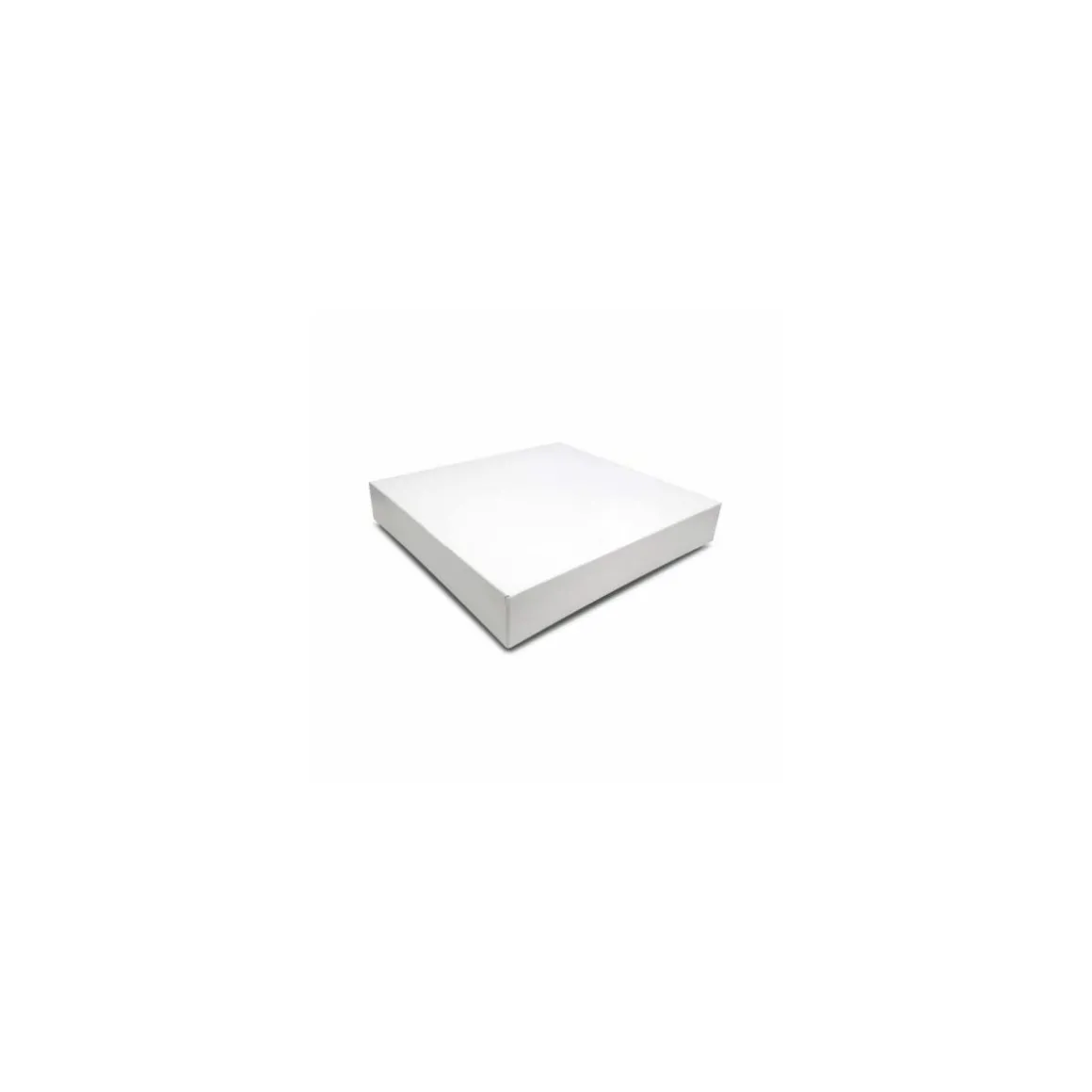Boite pâtissière blanche en carton 29 x 29 x 5 cm - par 50