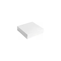 Boite pâtissière blanche en carton 23 x 23 x 5 cm - par 50
