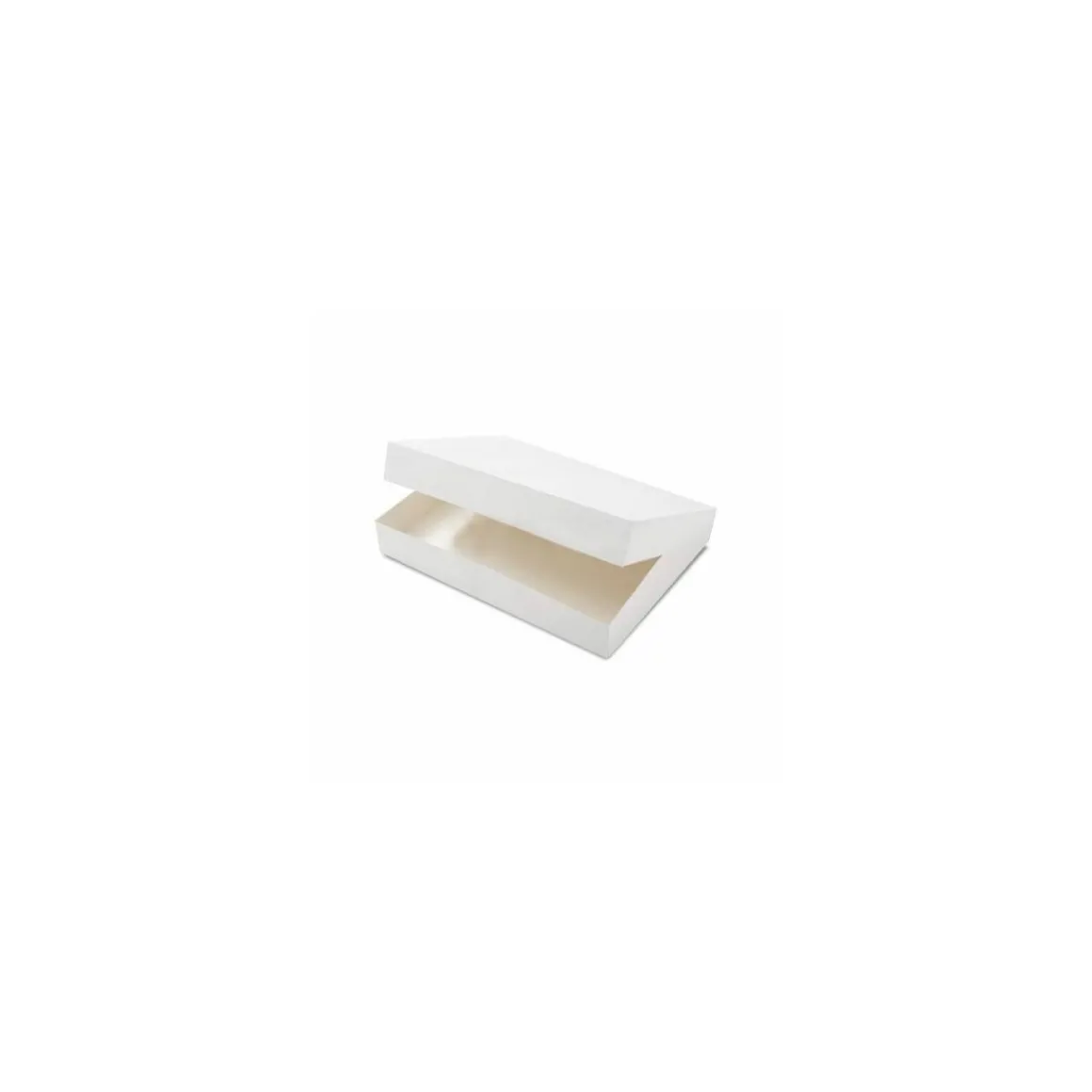 Boite pâtissière blanche 43 x 29 x 6 cm - par 25