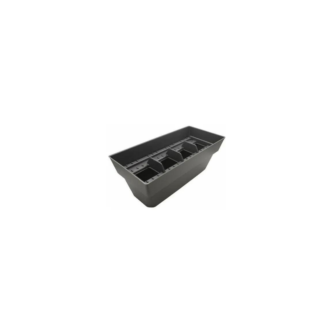 Boite rangement pour 60 étiquettes plastique noir 41 x 19 x 15 cm