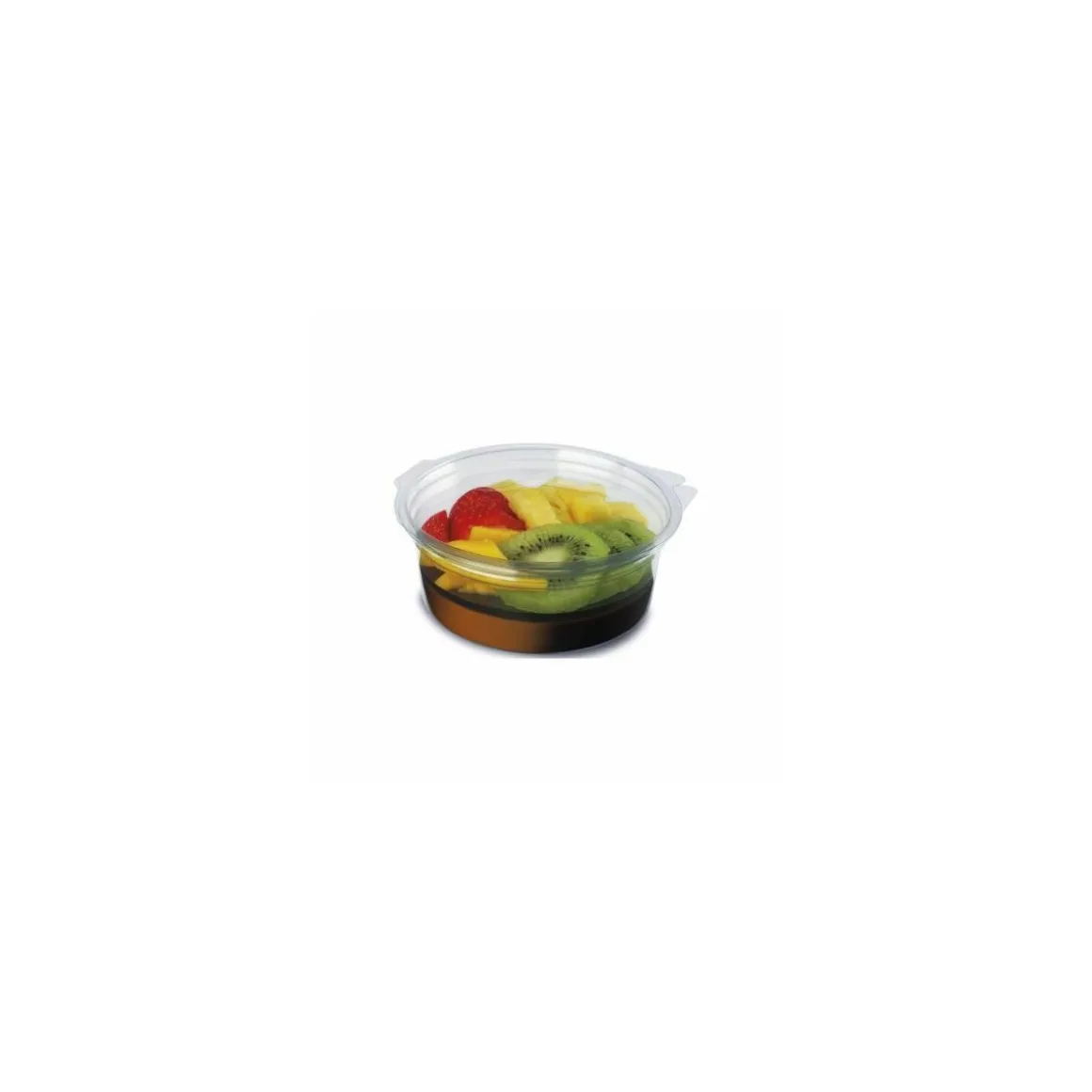 Boite ronde plastique transparente avec couvercle Olipack 250 ml - par 480