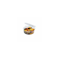 Boite ronde plastique transparente avec couvercle Olipack 250 ml - par 480