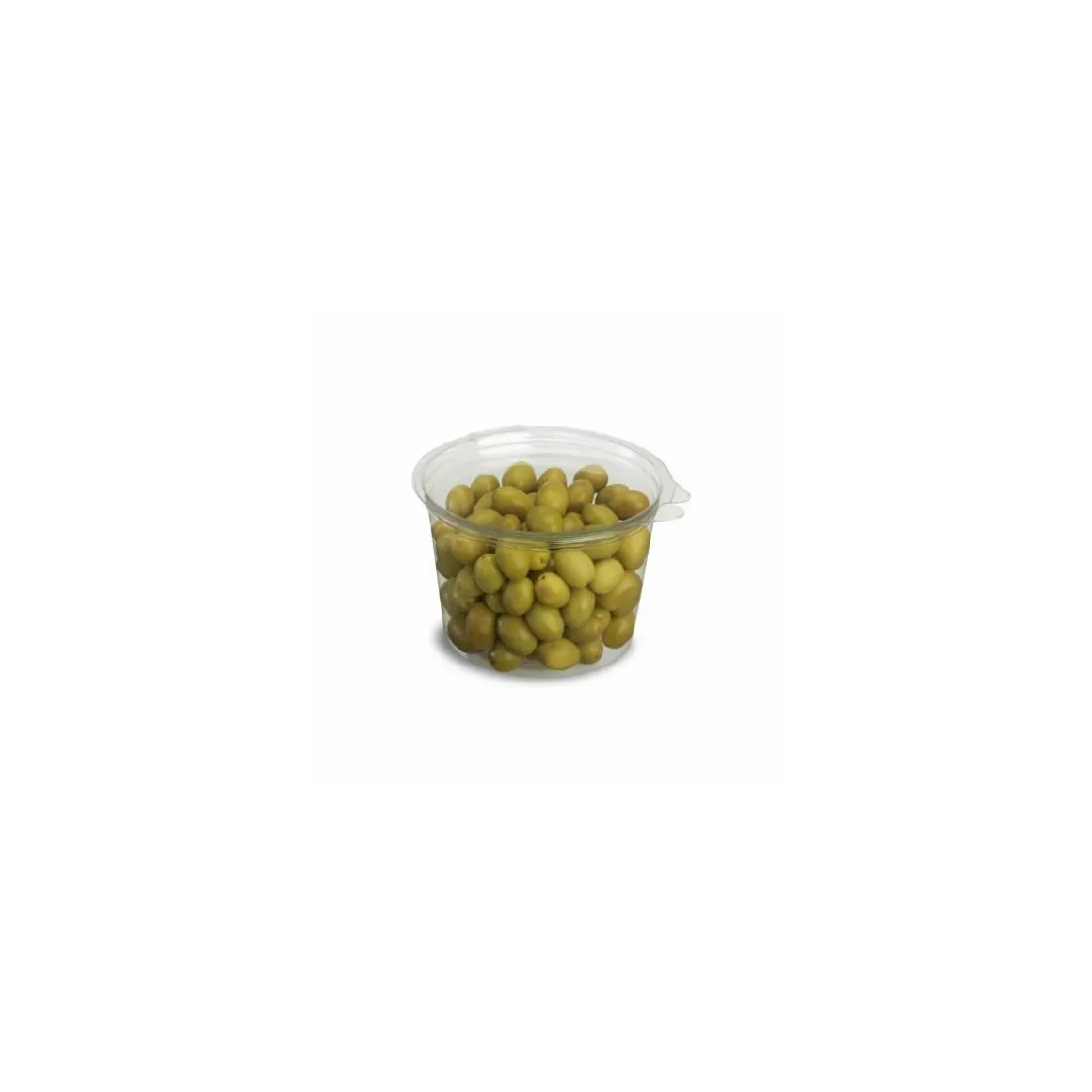 Boite ronde plastique transparente avec couvercle Olipack 500 ml - par 480