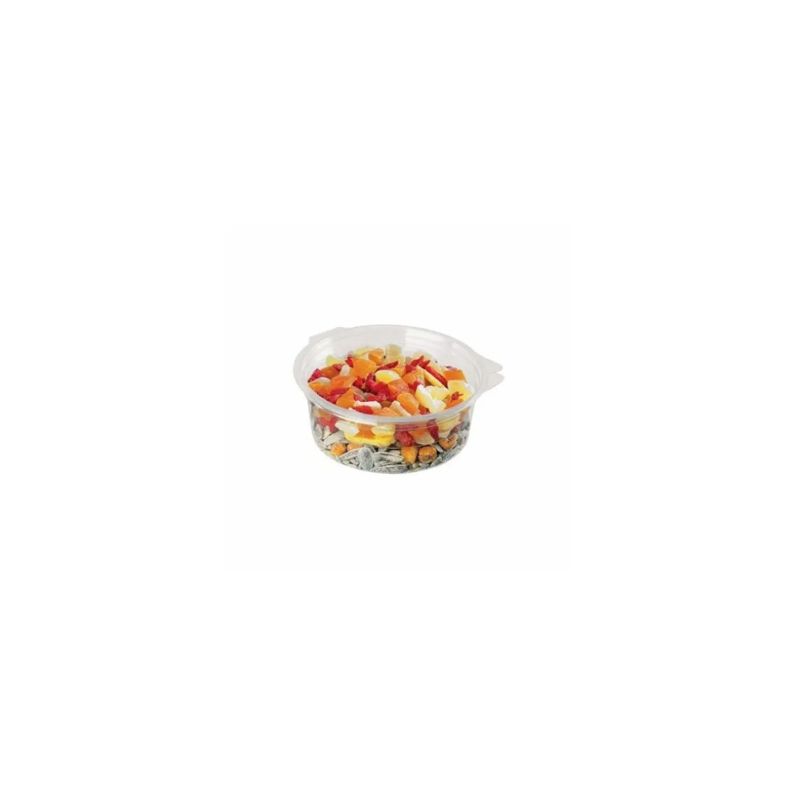 Boite ronde plastique transparente avec couvercle Olipack 750 ml - par 200