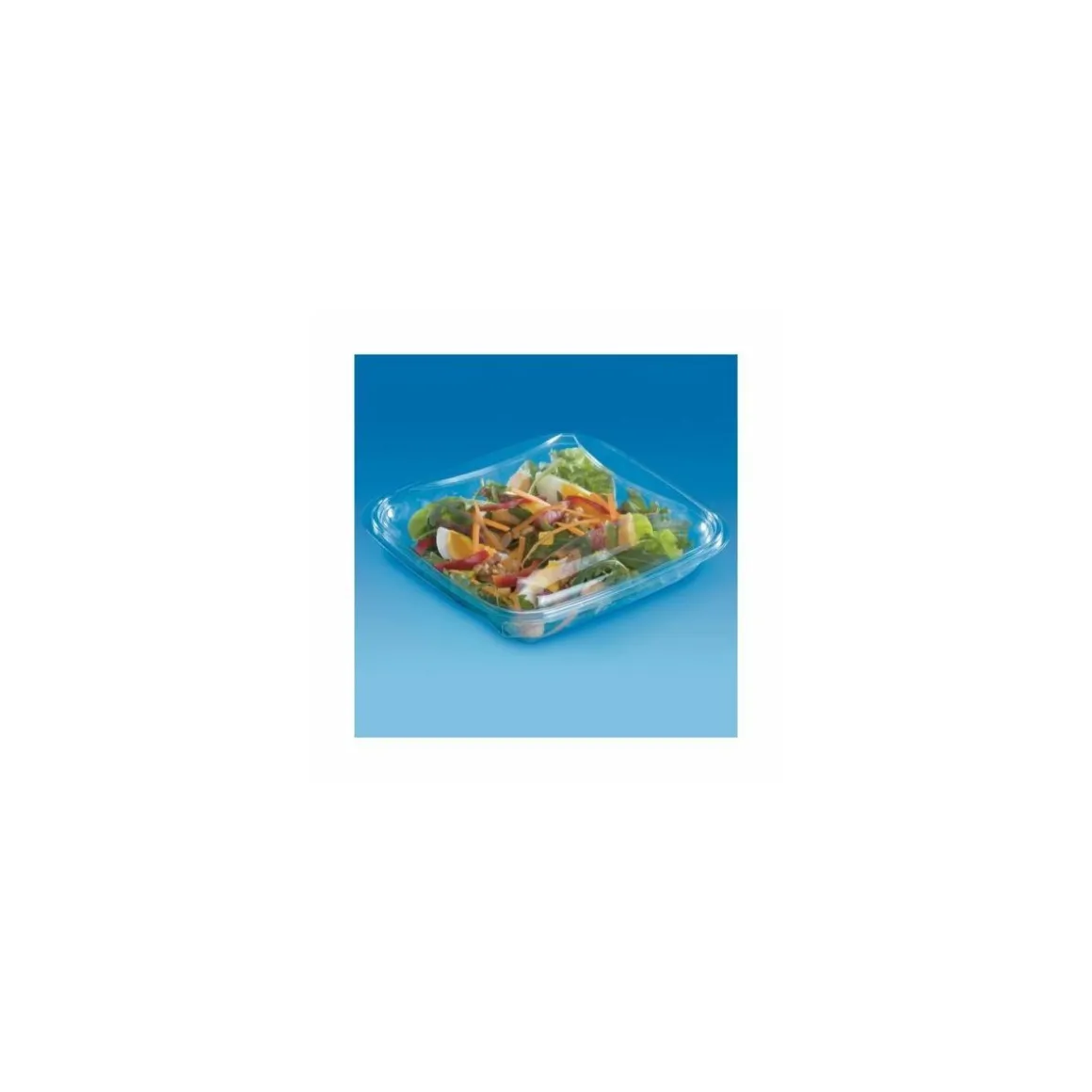 Boite à salade Crudipack 500 ml cristal avec couvercle - par 80