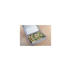 Boite traiteur carton blanc 29 x 20 x 6 cm - par 25