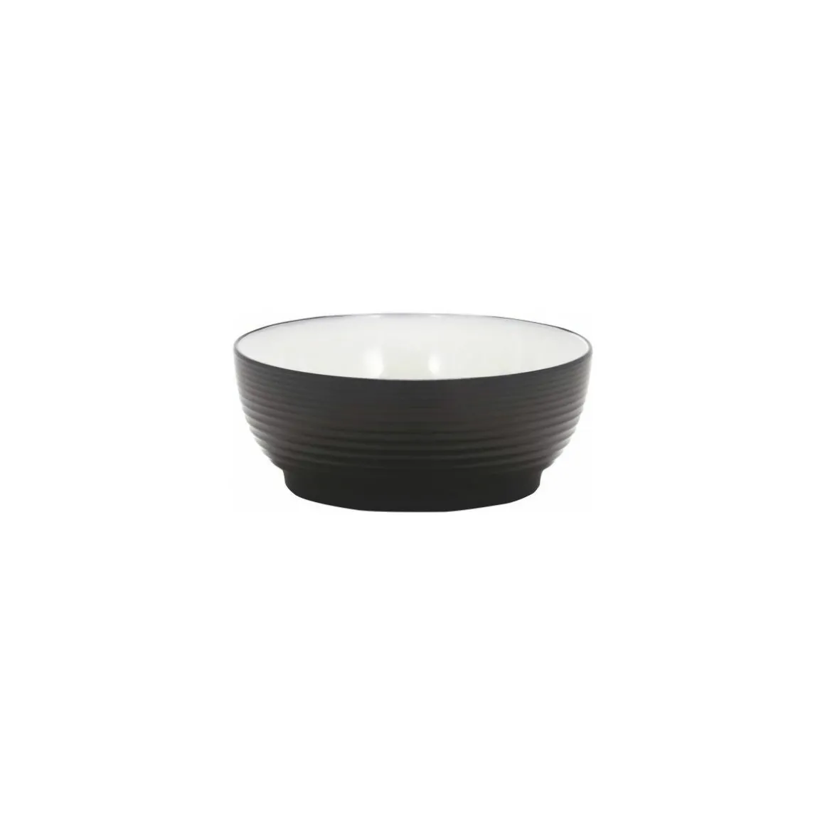 Bol mélamine wave noir/blanc ø 15 cm
