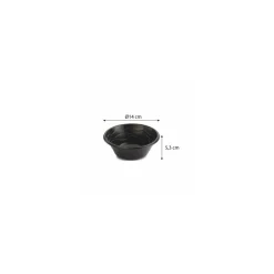 Bol rond PP noir ø 14 cm - par 20