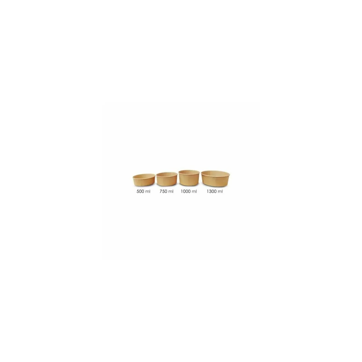 Bol salade kraft brun 500 ml - par 50