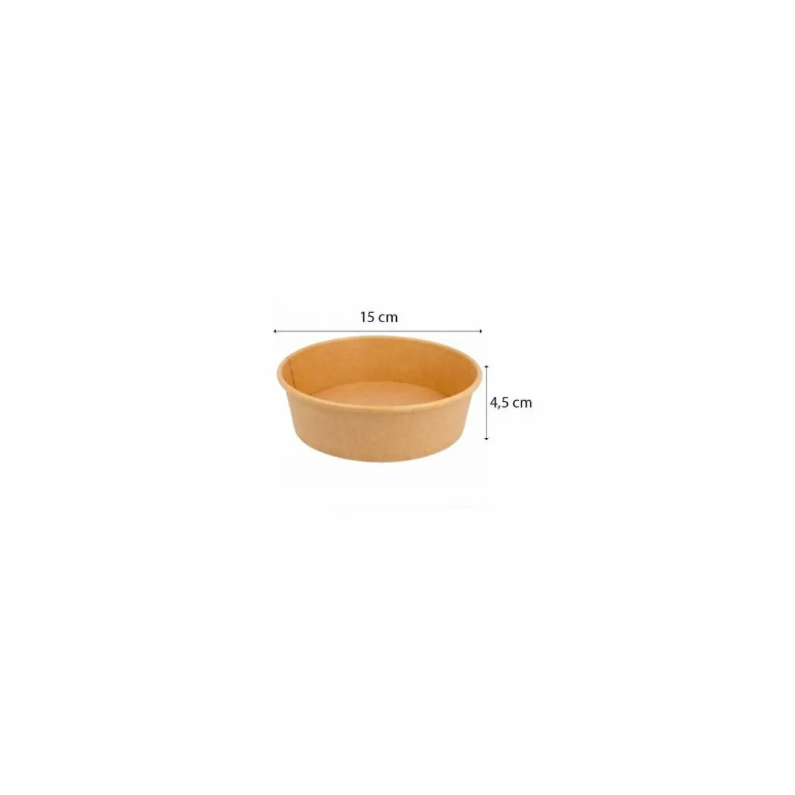 Bol salade kraft brun 500 ml - par 50