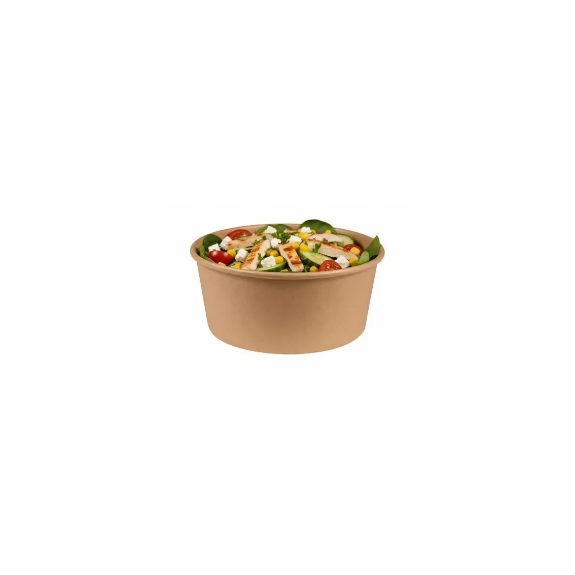 Bol salade kraft brun 1250 ml - par 50