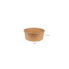 Bol salade kraft brun 780 ml - par 50