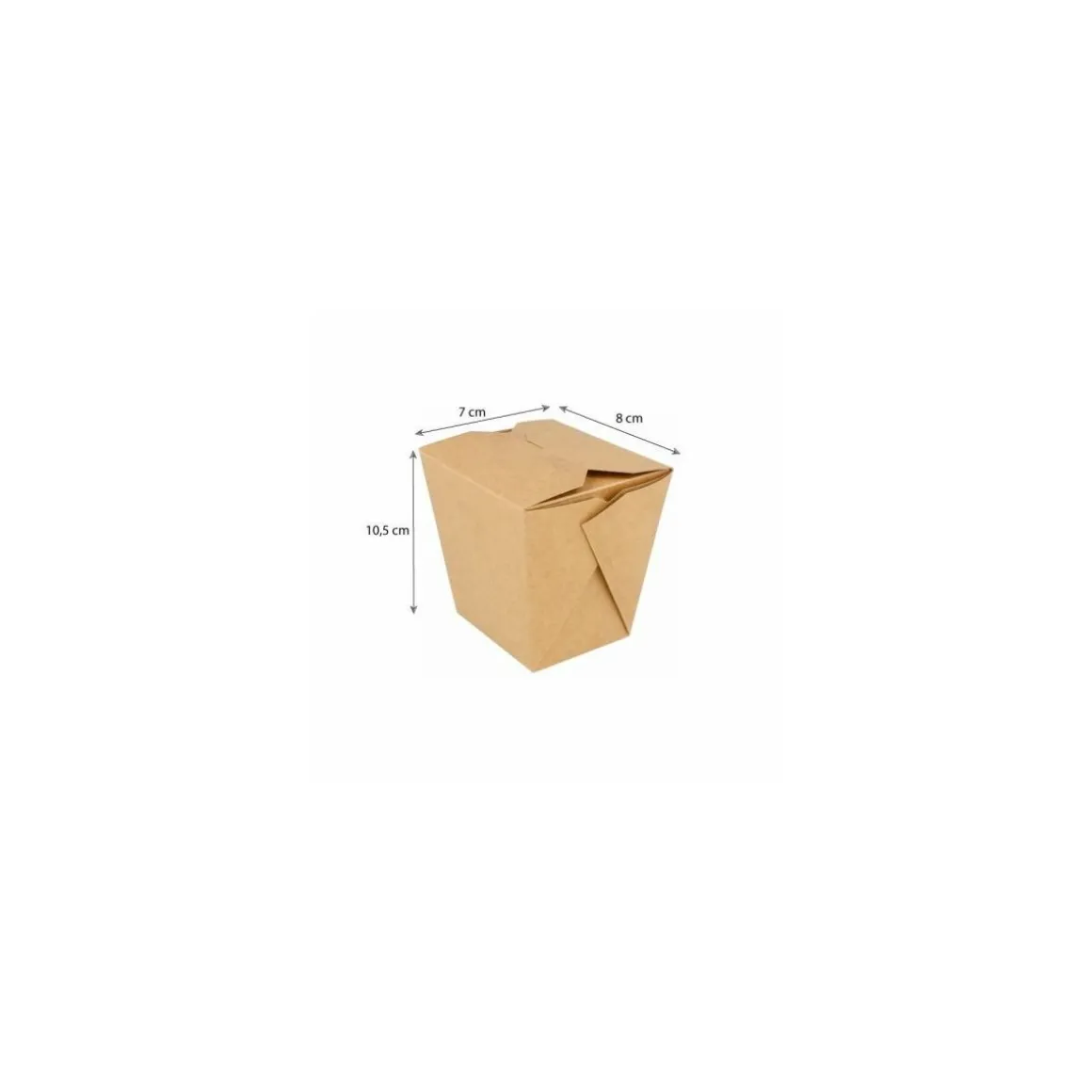 Boîte alimentaire kraft brun 780 ml - par 40