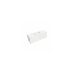 Boîte à bûche "Joyeuses Fêtes" blanche 35 x 11 x 11 cm - par 25