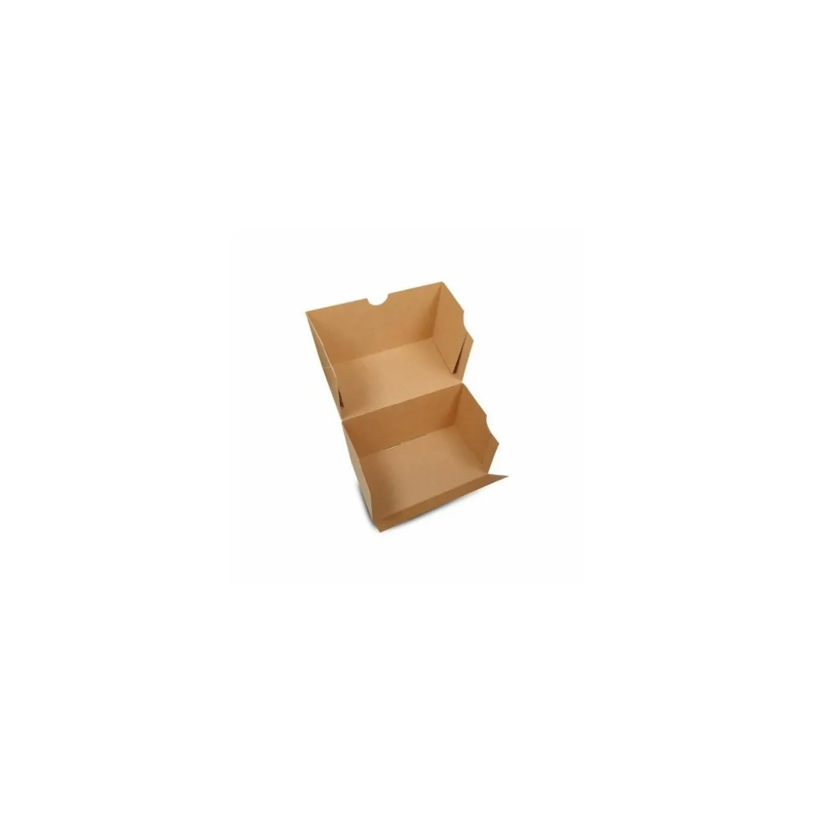 Boîte à bûche kraft brun "Joyeuses fêtes" 25 x 11 x 11 cm - par 25