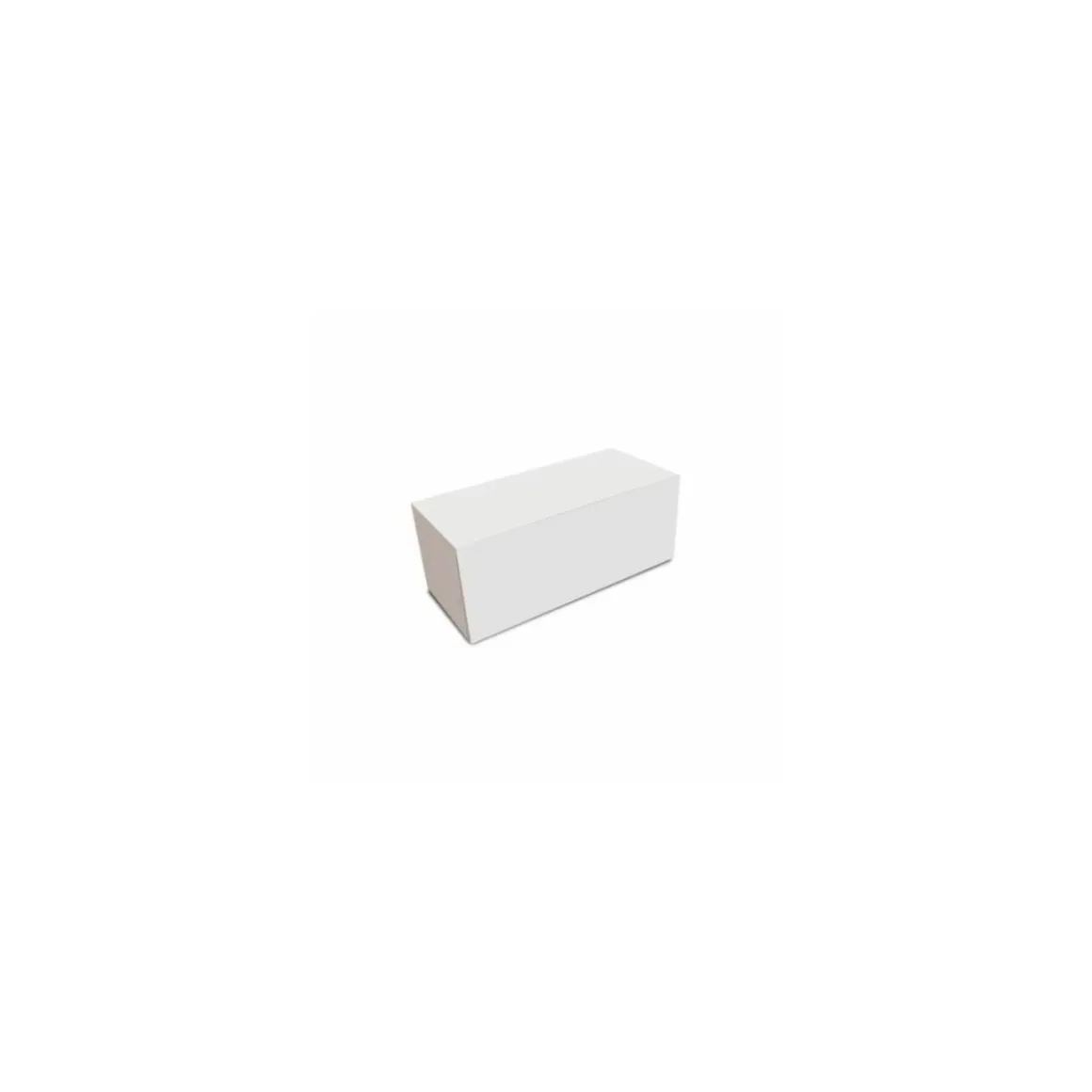 Boîte à buche carton blanc 25 x 11 x 11 cm - par 25