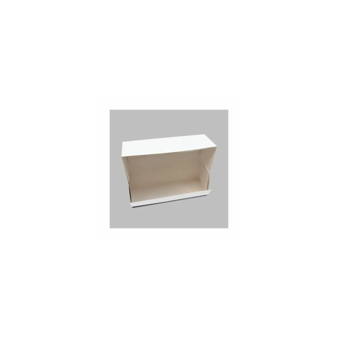 Boîte à buche carton blanc 30 x 11 x 11 cm - par 25