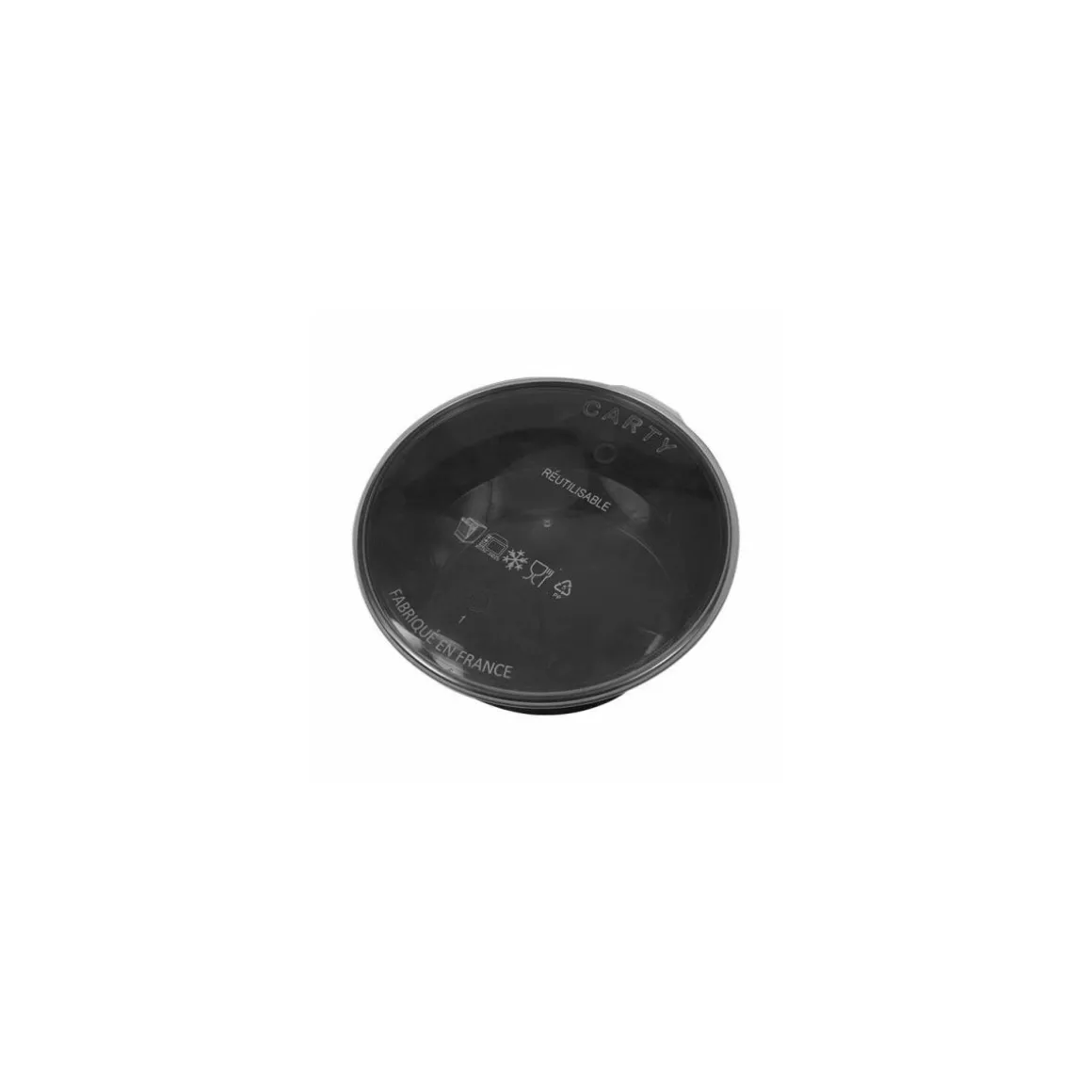 Boîte Carty ronde noire 750 ml - par 125