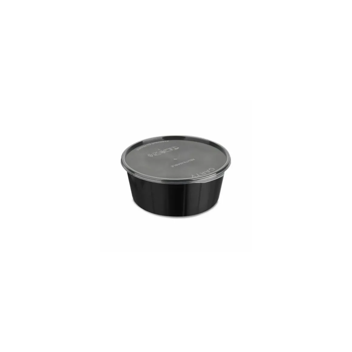 Boîte Carty ronde noire 750 ml - par 125