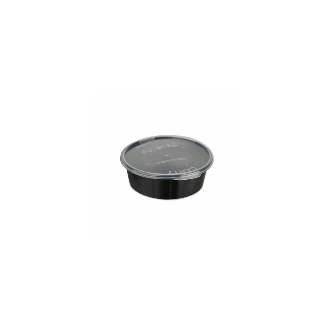 Boîte Carty ronde noire 300 ml - par 225