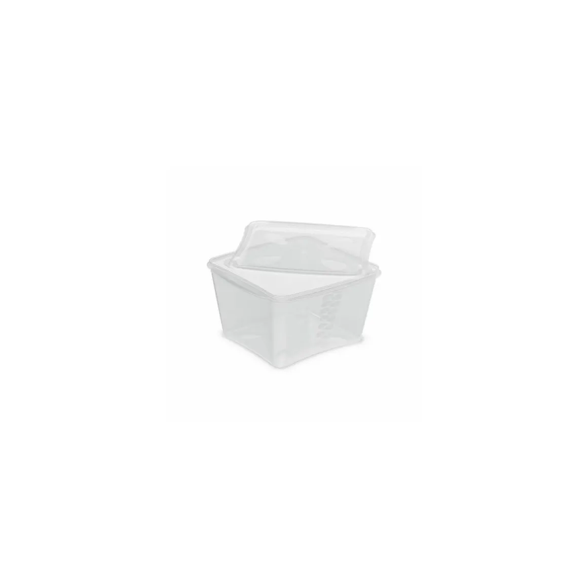 Boîte plastique transparente avec couvercle Prestipack 1500 ml - par 30