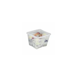 Boîte plastique transparente avec couvercle Prestipack 1500 ml - par 30