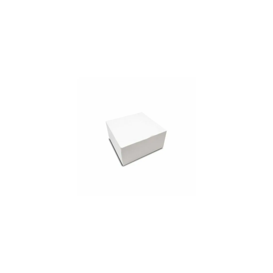 Boîte pâtissière blanche en carton 18 x 18 x 8 cm - par 50