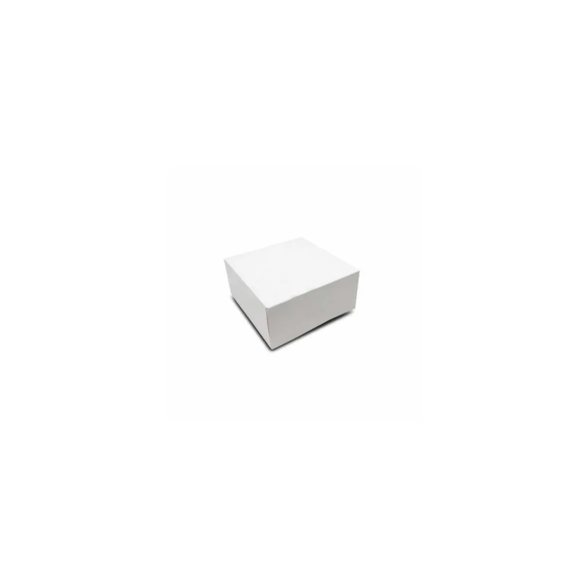 Boîte pâtissière blanche en carton 16 x 16 x 8 cm - par 50