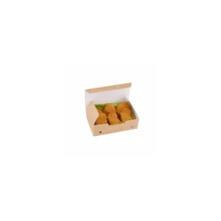 Boîte refermable kraft brun ingraissable 14,5 x 9 x 4,5 cm - par 450