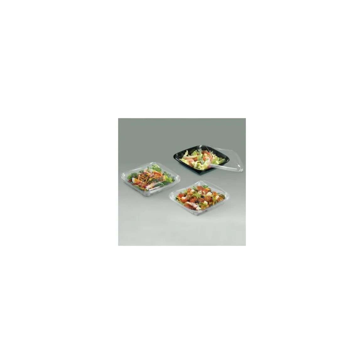 Boîte à salade Crudipack 500 ml avec couvercle - par 80