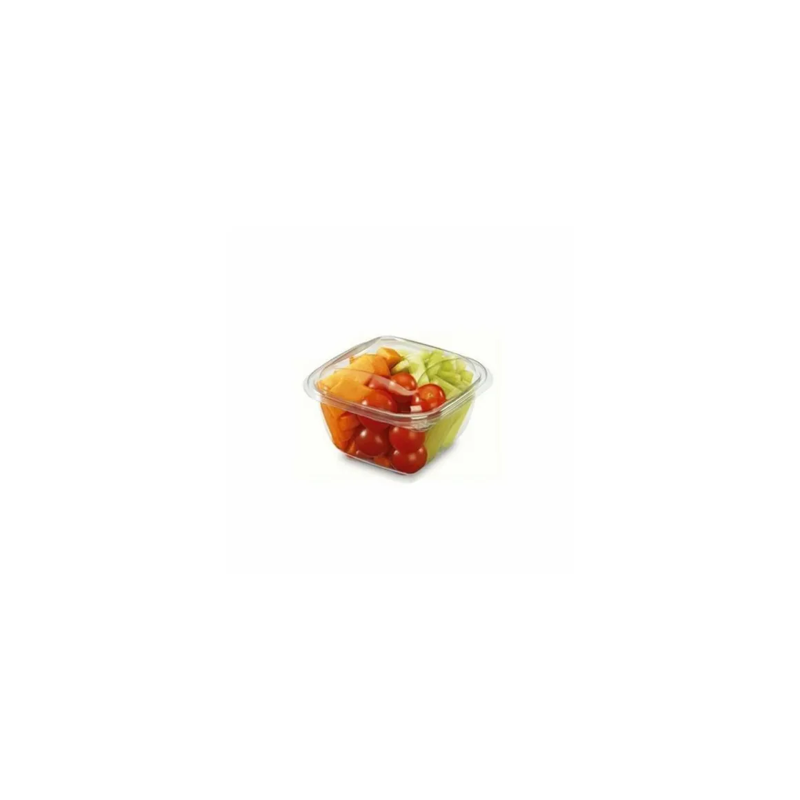 Boîte à salade plastique transparente Crudipack 500 ml - par 720