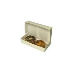 Boîte traiteur carton 3 coquilles 39 x 13 x 5 cm - par 50