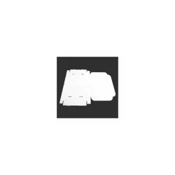 Boîte traiteur carton micro cannelures blanche 42 x 32 x 6 cm - par 25