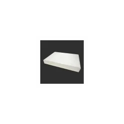 Boîte traiteur carton micro cannelures blanche 34 x 25 x 6 cm - par 25