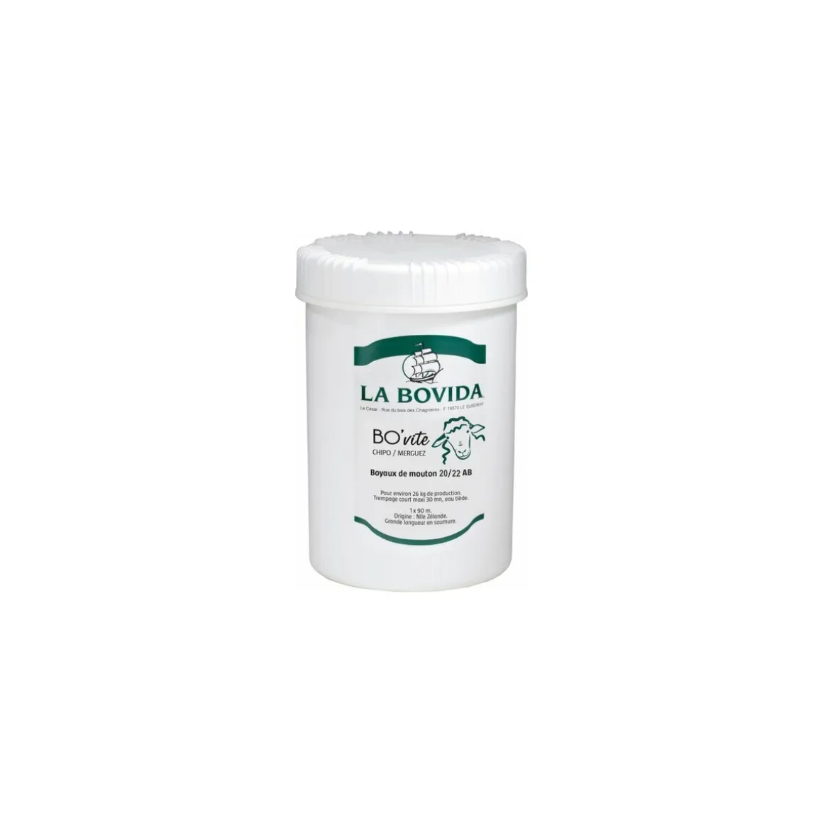 Boyau de mouton Bo'vite ⌀ 20/22 AB - par 90 m
