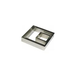 Cadre inox 16 x 16 x 4,5 cm