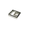 Cadre inox 6 x 6 x 3 cm