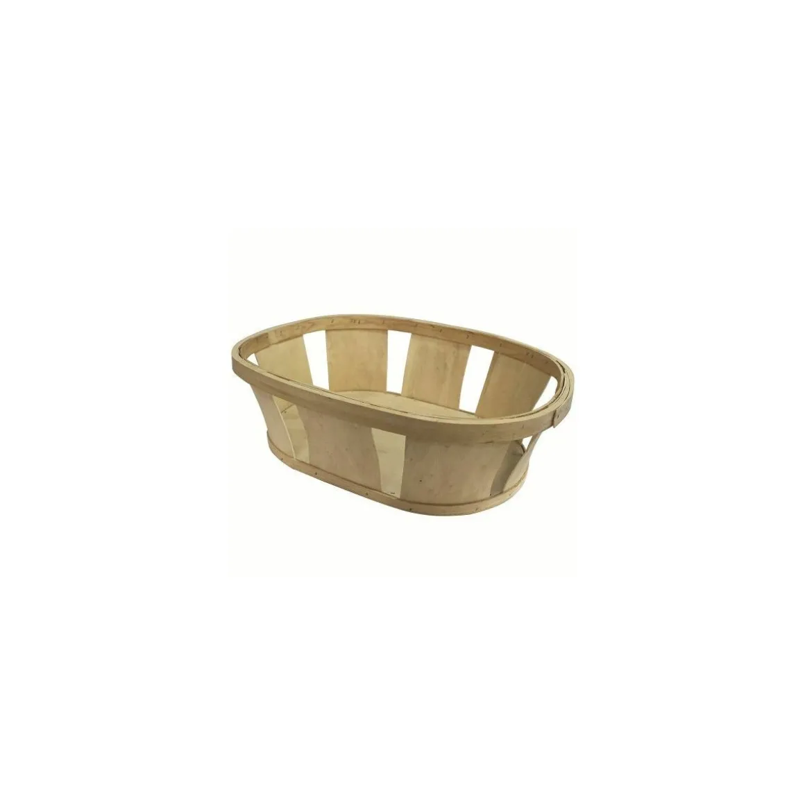 Cageot bois ovale 41,5 x 31 x 13 cm