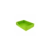 Cagette bois avec ouverture et logo bio 40 x 30 x 9 cm