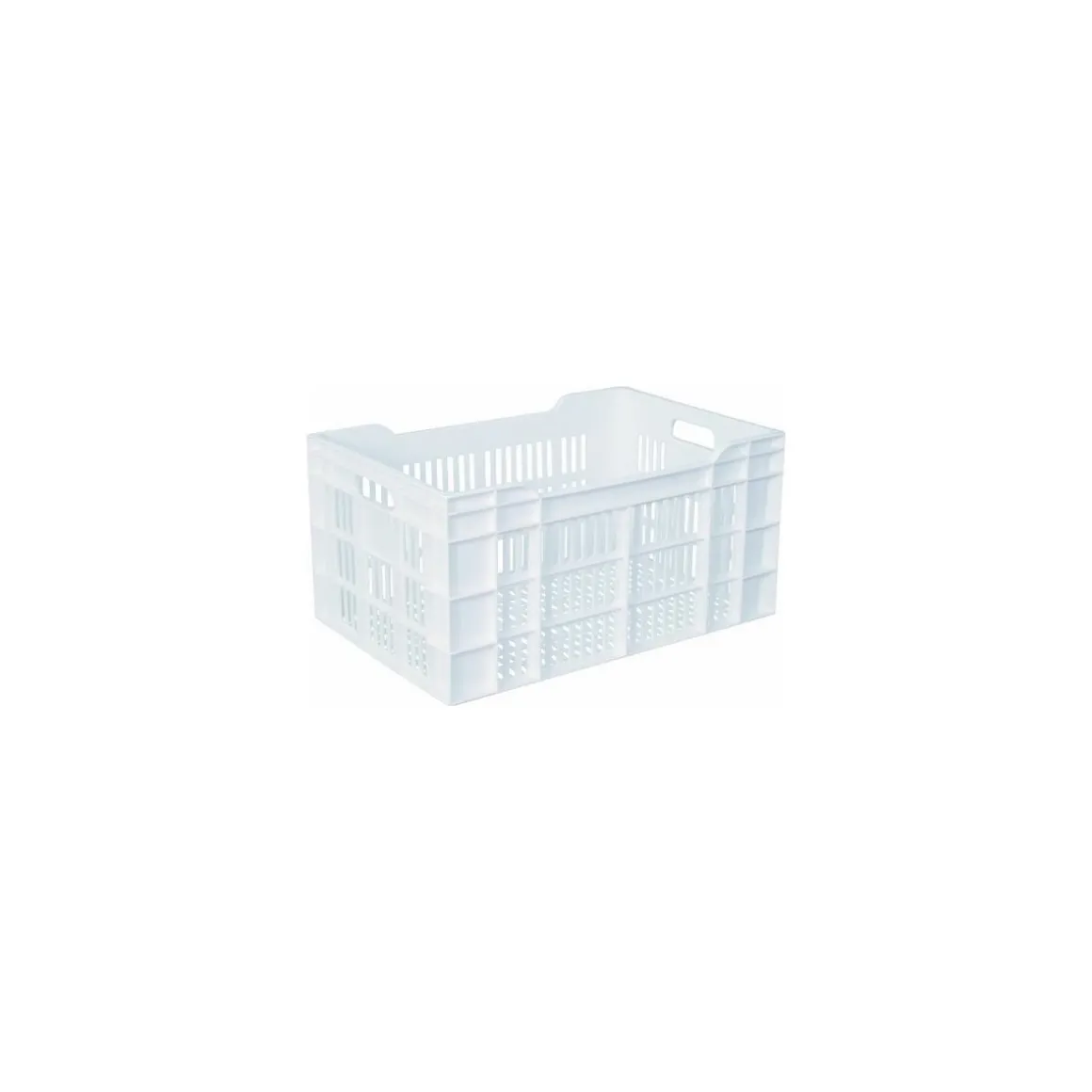 Caisse ajourée PEHD blanc 40 L