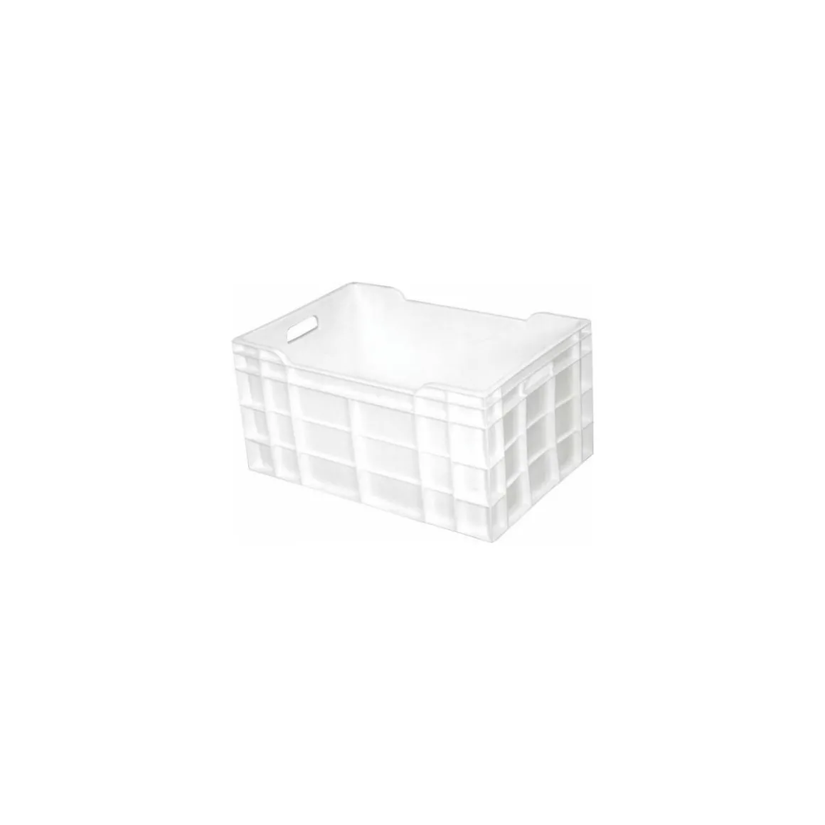 Caisse pleine PEHD blanc 60 L