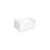 Caisse pleine PEHD blanc 40 L