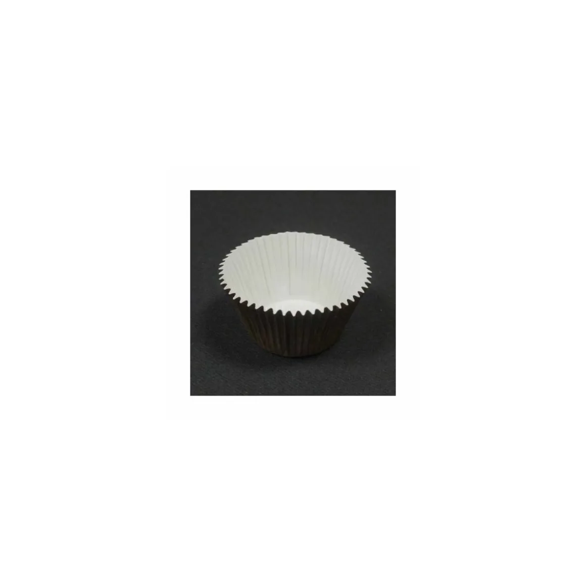 Caissette de cuisson ronde Optima 5 x 4 cm en carton brun - par 200