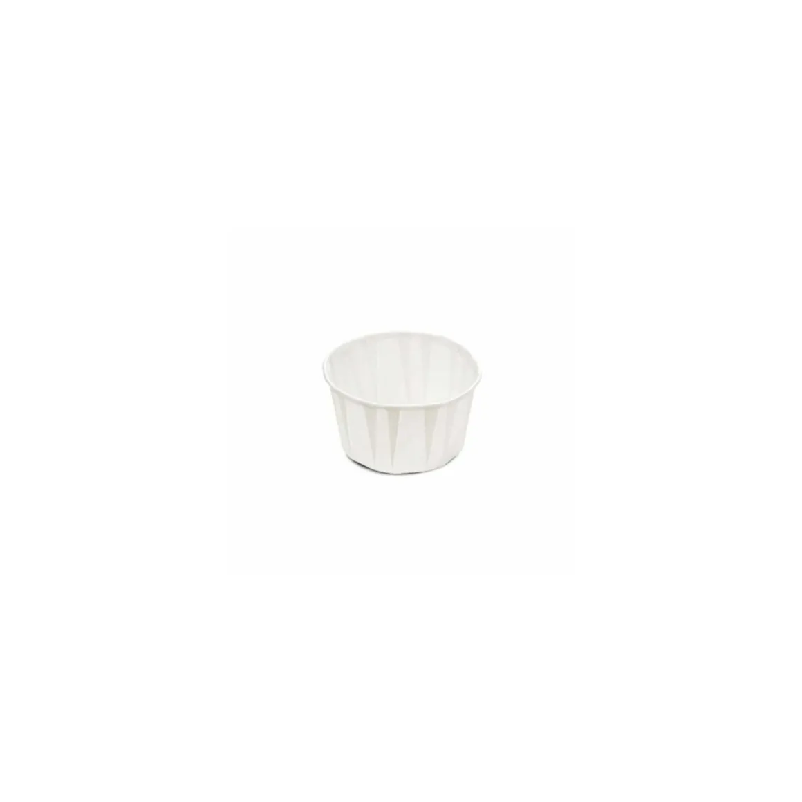 Caissette de cuisson ronde 5,4 x 4 cm en papier blanc - par 250
