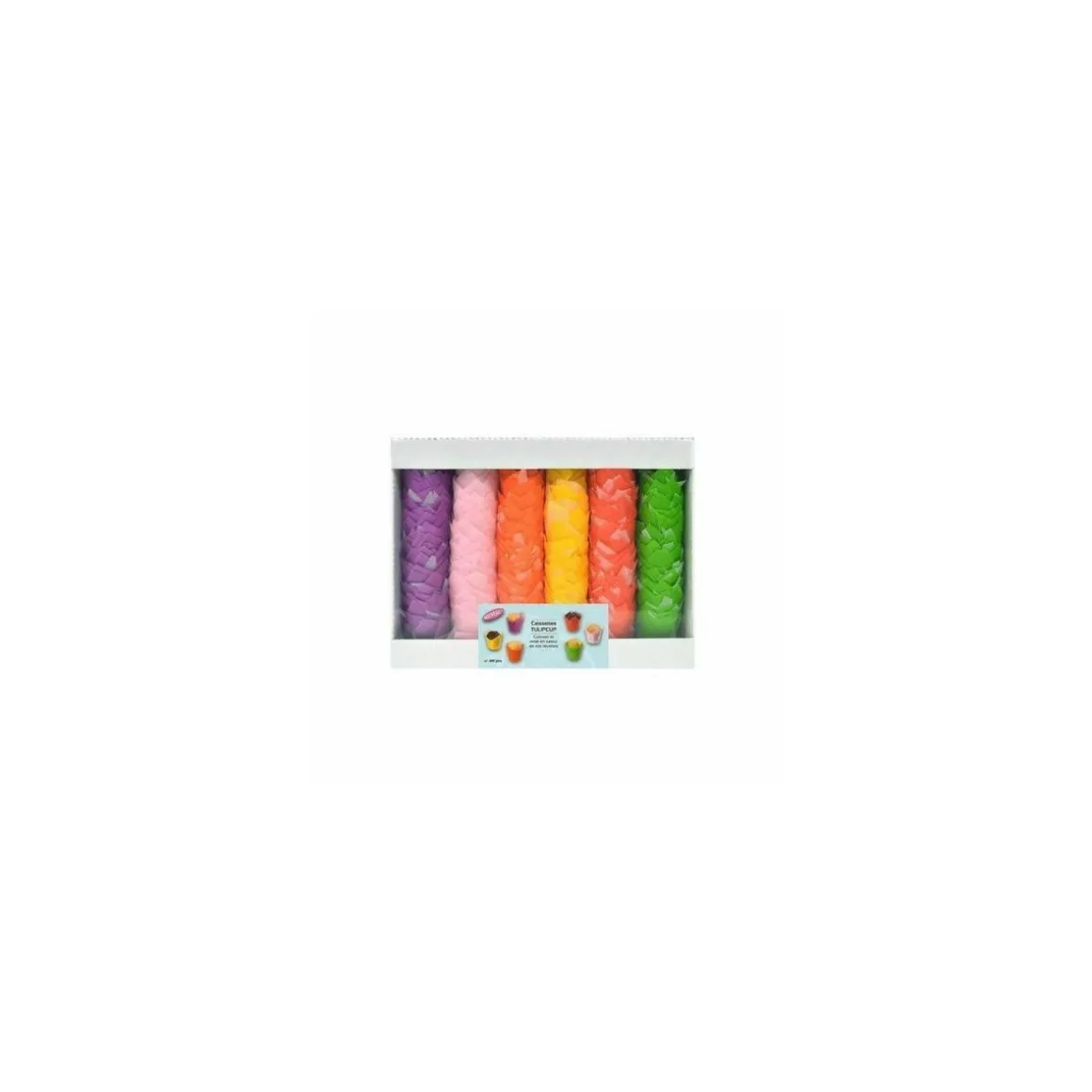 Caissette de cuisson Tulip couleurs assorties 8 x 5 cm - par 240