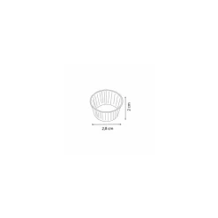 Caissette plissée blanche 2,8 x 2 cm (n°5) - par 1000