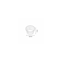 Caissette plissée brune 6,9 x 3 cm (n°1207) - par 1000