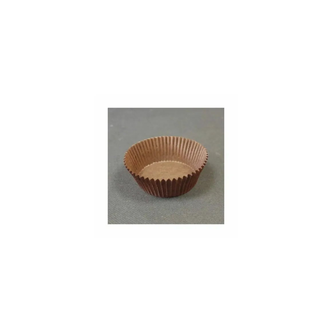 Caissette plissée brune 6,9 x 3 cm (n°1207) - par 1000