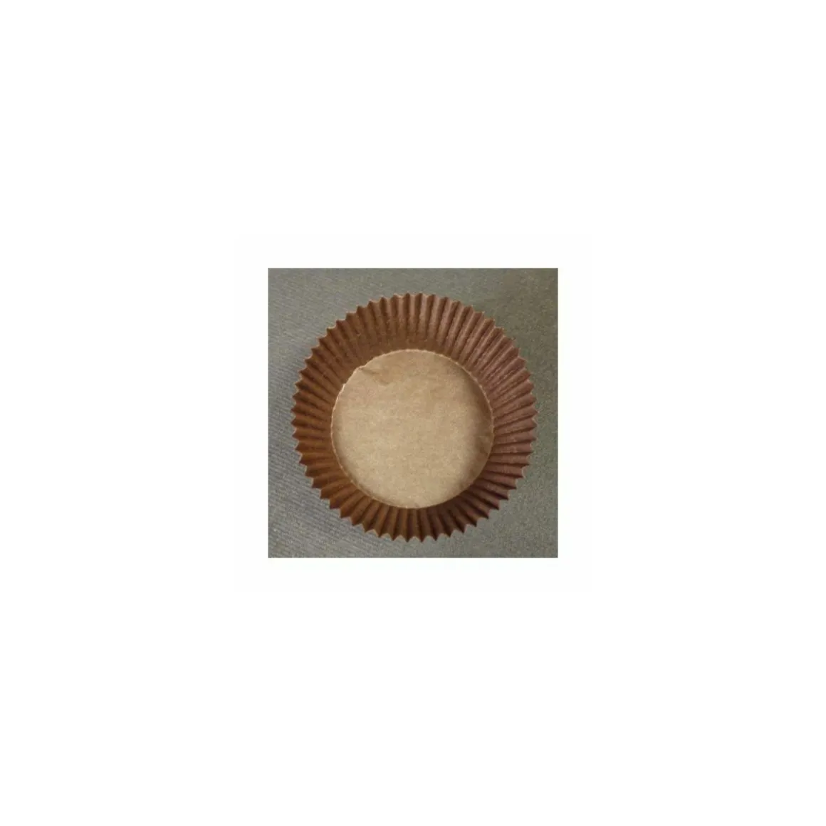 Caissette plissée brune 6,9 x 3 cm (n°1207) - par 1000