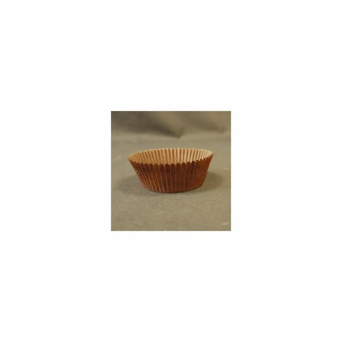 Caissette plissée brune 6,9 x 3 cm (n°1207) - par 1000